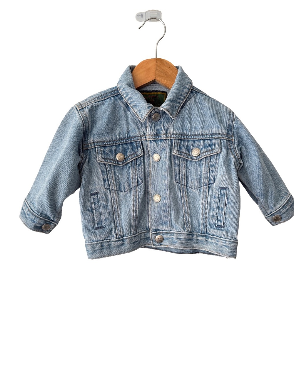 GAP Vintage Y2K Light Blue Kids Denim Jacket - Button Front
